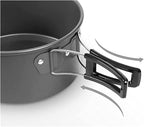 Camping cookware Outdoor cookware Set Camping Tableware Cooking Set Travel Tableware Cutlery Utensils Hiking Picnic Set (Color : Tableware Pot)