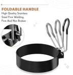 Yaomiao 12 Pcs Egg Rings for Frying Eggs Nonstick Pancake Mold Stainless Steel Egg Mold Portable Round Shaper with Handle for Cooking Griddle Camping Breakfast(3 Inch)