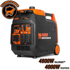 WEN 4800-Watt Portable Inverter Generator, Electric Start, RV-Ready, Quiet and Lightweight with Fuel Shut Off and CO Watchdog (56480iX)
