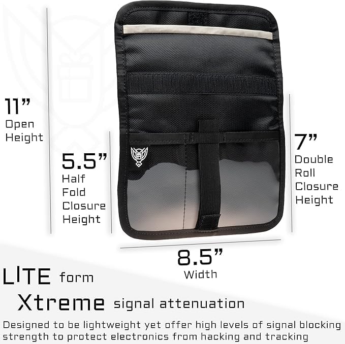 Xtreme Sight Line ~ AQUA RT Large Water-Proof Faraday Backpack/Small LITE Faraday Bag Combo ~ Tracking/Hacking Defense ~ Midnight MultiCam