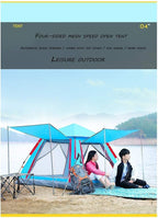 GeRRiT Tent Outdoor Outdoor 3-4 People Tent Automatic one Room one Hall Tent Family Camping Tent Increase Thickening rain Camping Tent,Outdoor Adventure, Seaside Vacation, Desert Travel, Park le