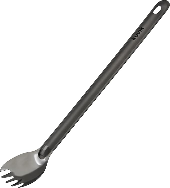 Kuvik Titanium Spork 2-Pack - Ultralight and Compact for Camping and Hiking