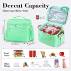 DALINDA Lunch Bag Cooler Bag Lunch Box for Women Men, Insulated Leak Proof LunchBox Lightweight for Picnic,Grocery,Beach,Camping,Travel,Work
