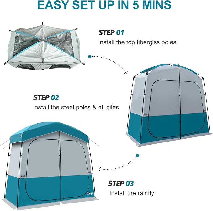 Shower Tent, Outdoor Camping Privacy Shelter-Dressing Changing Room-Portable Toilet Tent for Hiking Sun Shelter Picnic Fishing