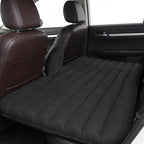 Car Air Mattress, Inflatable SUV Truck Camping Mattress for Back Seat, Thickened Travel Car Bed Sleeping Pad with Inflatable Pier Air Pump 2 Pillows (Black)