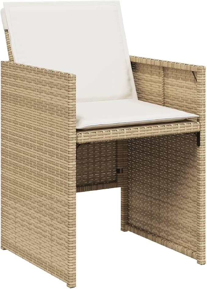 Patio Chair Beige, Cream White Patio Furniture Garden Furniture Camping Chair for Garden Deck