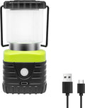1PCS 6500K White Light LED Camping Lantern Rechargeable 1000LM, 4500mAh Power Bank, Flashlight for Hurricane Emergency, Hiking, IP44 Waterproof Lantern(Black)