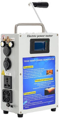 200W Outdoor Emergency Generator, Household Manual Generators,Portable Hand Crank Generator,110v /220v DC12V USB 5V Small Power Supply,for Emergency,Camping,Power Outages 81AH/500W