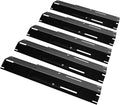 Unicook Adjustable Grill Heat Plate, Extends from 11.75" up to 21" Length, 3.75" Width, Porcelain Steel Grill Burner Cover, Heavy Duty Heat Shield, Flame Tamer Replacement Parts for Gas BBQ, 5 Pack