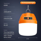 Rechargeable Portable LED Camping Lantern,3000LM,10000mAh PowerBank, LED Tent Lights for Camping,Essential Waterproof Camping Light for Hiking, Camping Essentials,Hurricane Power Outage Lanterns