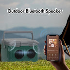 Camp Cooler with Bluetooth Speaker 22 Quart，48 Hours Ice Retention, Portable Handle, Outdoor Camping Cooler for BBQs, Beach, Hiking