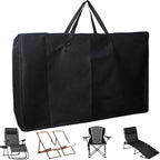 Folding Chair Storage Bag - Heavy Duty Camping Organizer, Portable Recliner Holder, Durable Gear Pouch, Large Carry Case | Travel Accessory for Towels Tent Wheelchair Yoga Mat Outdoor Use Utility Kit