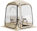 VEVOR Pop up Sports Tent, 8 Sizes Optional Clear Bubble Tent for 1-6 Person, Waterproof Outdoor Pod with Floor Mat & Top Cover, Garden Igloo Dome Tents Camping Shelter for Sports Watching
