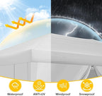 COBIZI 10x30 Pop Up Canopy with 8 Sidewalls for Parties Wedding Backyard, Waterproof Outdoor Commercial Event Shelter with Stakes, Ropes, Sandbags, White