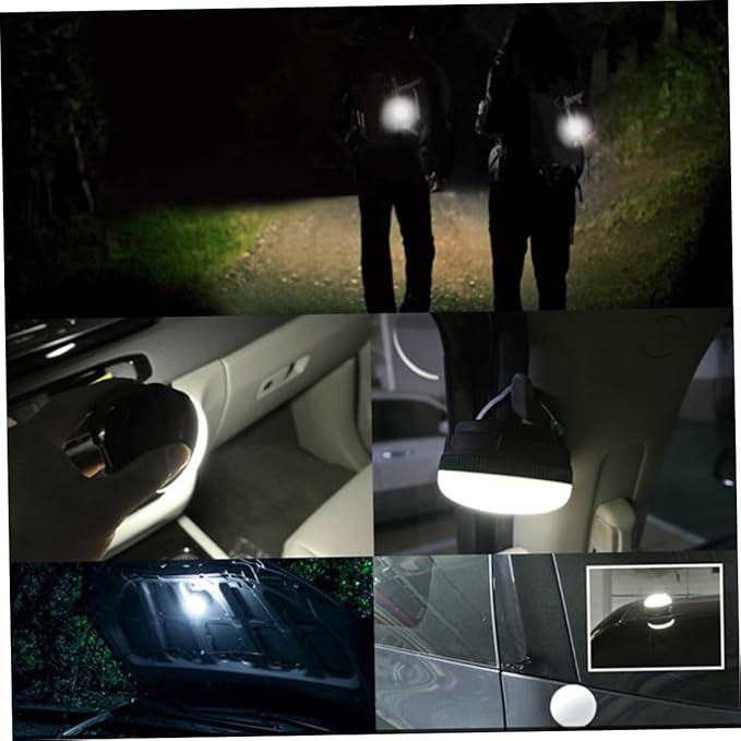 NOLITOY Portable LED Hanging Tent Light for Camping Lightweight Outdoor Lantern for Emergency Use Battery-Powered Green Tent Lamp Compact for Hiking Picnic Backpacking