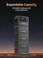 AFERIY P280 Portable Power Station 2800W (Peak 5600W),2048Wh LiFePO4 Battery,Expandable to 10kWh,0-80% Charge in 38 Min,UPS Solar Generator for Home Use,Power Outages,Camping,and RVs