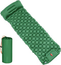 QINGFAN Outdoor Camping Inflatable Mattress Sleep Pad with Pillows Travel Mat Folding Bed Light Weight Air Cushions