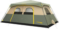 FanttikOutdoor Camping Tent 4/6/8/10 Person Instant Cabin Tent Setup in 60 Seconds with Rainfly & Windproof Portable with Carry Bag for Family Camping & Hiking, Upgraded Ventilation