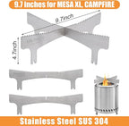 Fire Pit Cooking Frame for Solo Stove Mesa XL,Mesa – Transform Your Tabletop Fire Pit into Camping Cook Stove with This Accessory.Replacement for Titan,Campfire Cooking Ring (for MESA XL or Campfire)