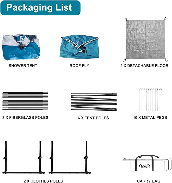 Shower Tent, Outdoor Camping Privacy Shelter-Dressing Changing Room-Portable Toilet Tent for Hiking Sun Shelter Picnic Fishing