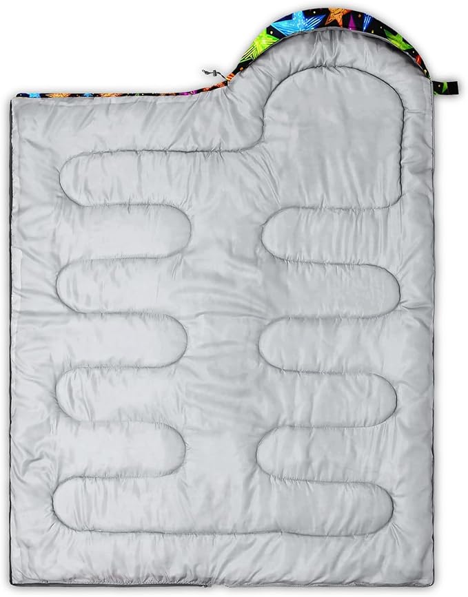 QOOMO Camping Sleeping Bags,3 Season Warm & Cool Weather,Lightweight,Waterproof Sleeping Bags for Adults & Kids,Traveling,and Outdoors,Camping Gear Equipment
