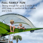 Tentsile Stingray V3 Tree Tent, Camping Hammock Tent, 3P Capacity, Portable Tree House Shelter for Campers, Backyards, Campgrounds, Designed in The UK