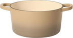 Crock Pot Artisan 7-Quart Round Cast Iron Dutch Oven Pot With Lid - Gradient Taupe