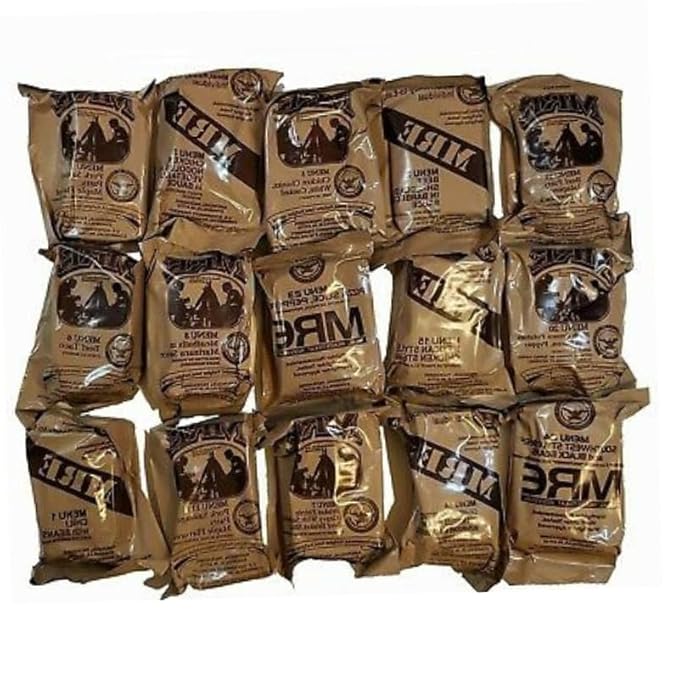 2026, 2027 inspection MRE Meals Ready to Eat A and B bundle cases. Fresh and Genuine Military US surplus emergency food full box long shelf life for Camping, Outdoors, Hiking & Prepping