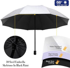UPF 50+ Beach Umbrella with Adjustable Universal Clamp
