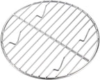 CAMPINGMOON Round Roasting Baking Steaming Cooling Rack Cooking Grid Grill Stainless Steel Fits for Dutch Oven (Diameter φ6.7inch, W17)