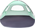 WhiteFang Beach Tent Anti-UV Portable Sun Shade Shelter for 3/4/6/8 Person, Extendable Floor with 3 Ventilating Mesh Windows Plus Carrying Bag, Stakes and Guy Lines
