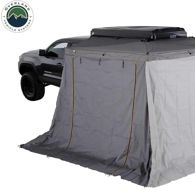 Overland Vehicle Systems HD Nomadic 270 LTE Drivers Side Awning Wall 1 and 2 | Dark Gray | Awning Sold Separately | 18309909