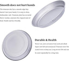 iBasingo 183mm Titanium Trek Plate Dishes Saucer Portable Kitchen Tableware Small Pan Ultralight for Outdoor Travel Backpacking Camping Hiking & Home Everyday Use Ti1109T