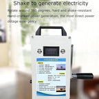 NYMFEA Manual Hand Crank Generator Portable Emergency Hand Power USB Charging Generator for Camping Outdoor Activities, Hand Crank DC Generator