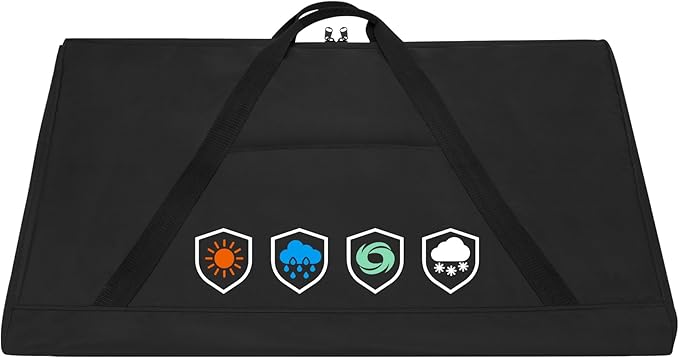 Griddle Storage Bag fit for Weber 6789 Full Size and Weber Genesis 400 Series Griddle Insert, Durable Handles and Thickened Bottom, Black