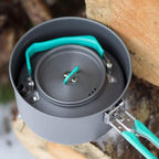 Ultralight Camping Cookware Set Aluminum Nonstick Outdoor Tableware Kettle Pot Cooking Pan Bowl Cookset Portable for Hiking Picnic Mountaineering Pots & Pans