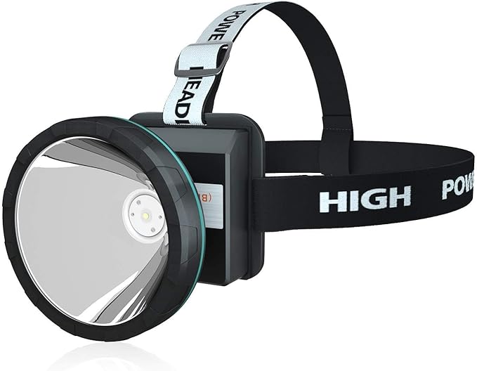 Bright Headlamp Rechargeable LED Torch for Mining,Camping, Hiking, Fishing
