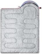 QOOMO Camping Sleeping Bags,3 Season Warm & Cool Weather,Lightweight,Waterproof Sleeping Bags for Adults & Kids,Traveling,and Outdoors,Camping Gear Equipment