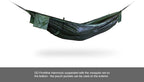 DD Hammocks Frontline Hammock - Olive Green - Portable Lightweight Camping Jungle Hammock with Mosquito Net for Outdoor Backpacking & Hiking