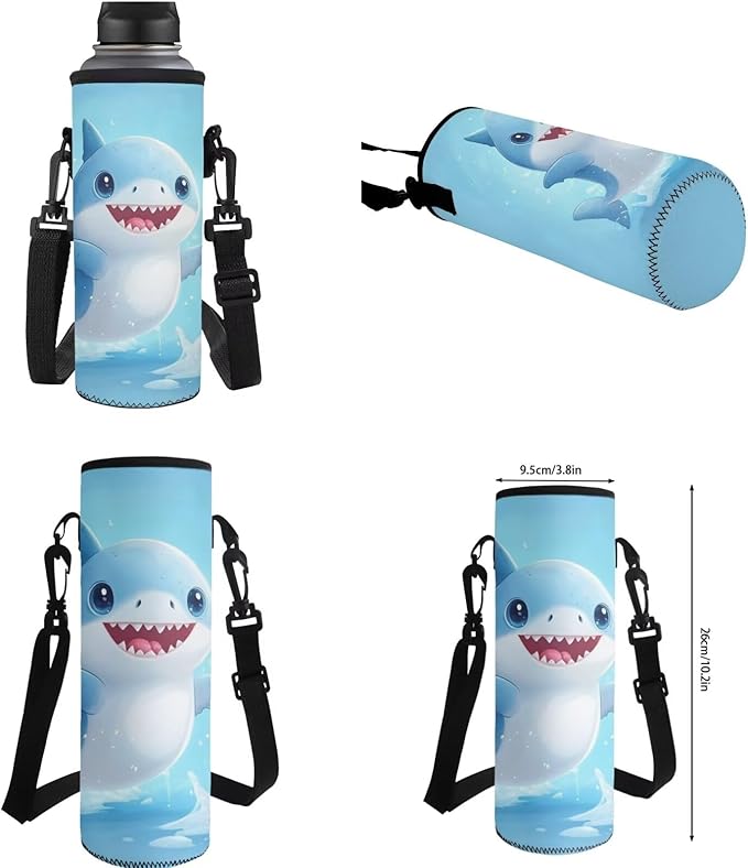 Shark Backpack with Lunch Box Blue Bookbag Cute Lightweight Kids Bookbag with Lunch Box Boys 4 Pcs School Bags for Boys 10-12 Travel Outdoor Camping Daypack Graduation Gifts