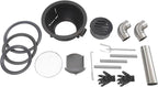 Wood Burning Stove Portable Camping Rocket Stove for Outdoor Cooking Removable Iron Firewood Stove with Grill Rack Charcoal Grill Tent Stoves for Backpacking Hiking (17in-3 Wok Rings-3)