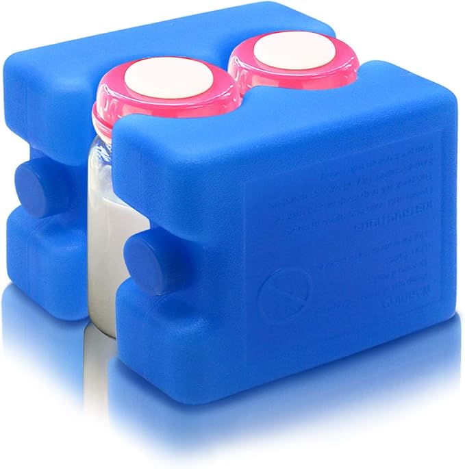 JMEXSUSS Reusable Ice Packs for Cooler, Long Lasting Breastmilk Bottle Storage, Freezer Packs Can Cooler for Lunch Boxes, Beer Soda, Camping