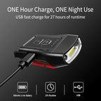 klarus HC3 2pcs Rechargeable Motion Sensor Cap Visor Light - 100 Lumens COB LED Clip on Hat Light - Headlamp Flashlight with Red Light for Fishing Running Camping Reading