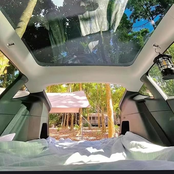 TESBEAUTY Upgraded 2025 2026 Juniper My Camping Mattress for Tesla Model Y Tesla Model X, Memory Foam High Density Foam, Tesla Accessories Multifunctional Carry Case&Fitted Sheet Provided