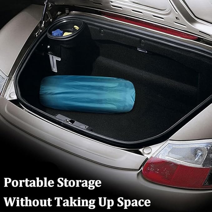 Portable Inflatable Car Mattress,Inflatable Camping Air Mattress for Universal SUV,Folding Air Bed Cushion Car Mattress Camping Mattress for Car Sleeping Bed Travel(Color:Blue)