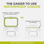 CORE Magnetic Leak Proof Soft Cooler with Waterproof Zipper | Insulated Bag Portable Ice Chest Box | Best Soft Cooler for Food & Beverages for Tailgating, Car Camping, Travel, and Family Beach Picnics