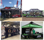 Custom Canopy Tent 10x15 with Logo, Personalized Pop Up Vendor Tent Business Tents for Trade Show Events Advertising, Nano Fabric Water Repellent Heavy Duty