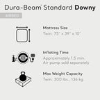 Intex 75 x 39 x 10 Inch Dura-Beam Fiber-Tech Vinyl Standard Downy Air Mattress with Plush Top and 2-in-1 Valve, Twin (Pump Not Included)