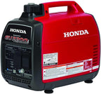 Honda EU2200i 2200 Watt Inverter Generator, Super Quiet 120V Gas Powered Portable Generator for Camping or Home Backup Power Supply, Up to 8.1 Hour Run Time (EU2200ITAN)