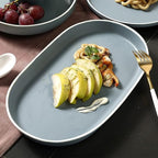 Kitchen Dinnerware Set, Break Chip Resistant Dishes Plates and Bowls | Nordic Simple Solid Color Bone China Tableware for Family Gathering and Gift